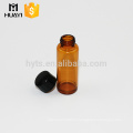 wholesale tubular amber glass vial with screw cap